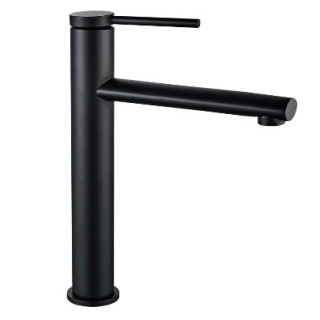 Bateria umywalkowa REA Oval czarna wysoka