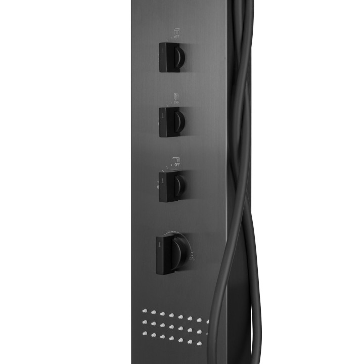 Panel prysznicowy Corsan Neo grafitowy