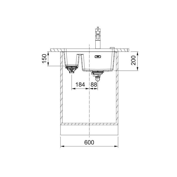 Zlewozmywak do podbudowy Franke Maris
