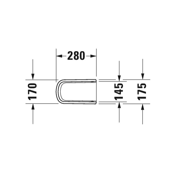 Półpostument Duravit D-Neo