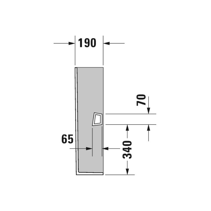 Półpostument Duravit D-Neo