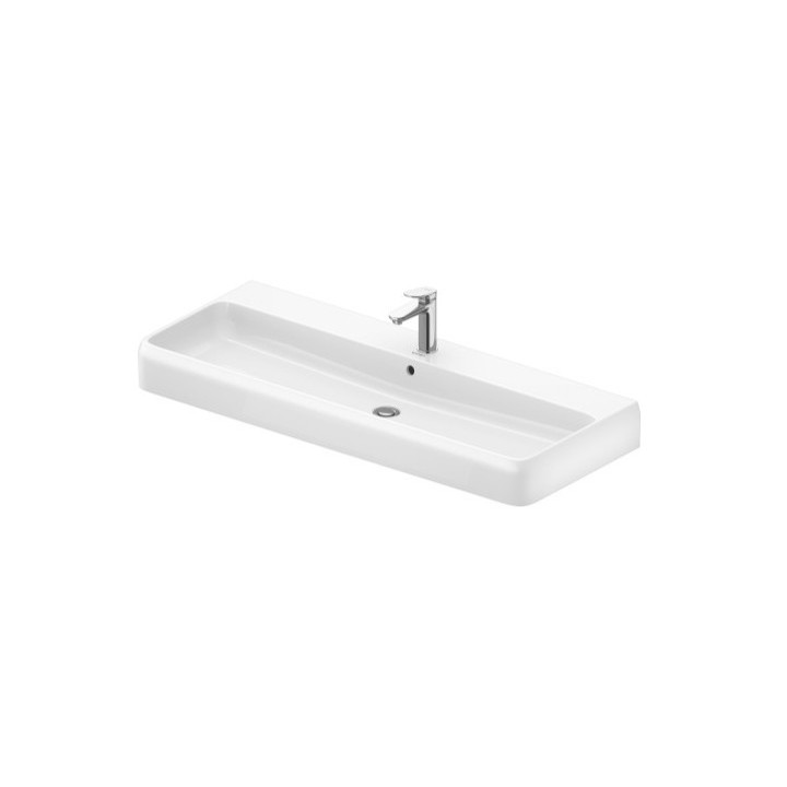 Umywalka meblowa 120x47cm, Duravit Qatego - Biały błyszczący (HyG) 