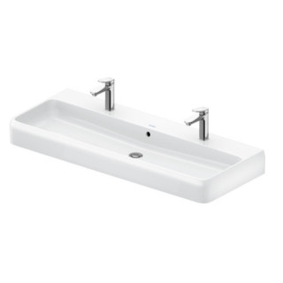 Umywalka meblowa 120x47cm, Duravit Qatego - Biały błyszczący