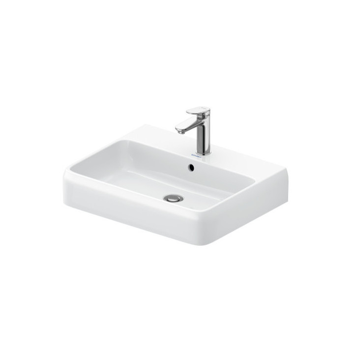 Umywalka szlifowana 60x47cm, Duravit Qatego - Biały błyszczący (HyG)