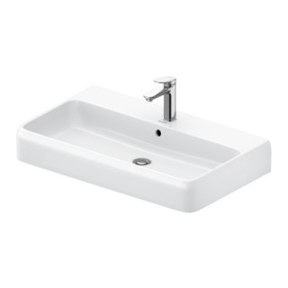 Umywalka szlifowana 80x47cm, Duravit Qatego - Biały błyszczący (HyG)