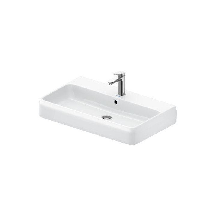 Umywalka szlifowana 80x47cm, Duravit Qatego - Biały błyszczący (HyG)