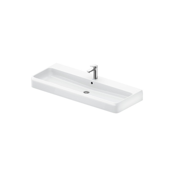 Umywalka szlifowana 120x47cm, Duravit Qatego - Biały błyszczący (HyG)