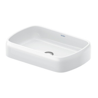 Umywalka stawiana, 60x40cm, Duravit Qatego - Biały błyszczący (HyG)