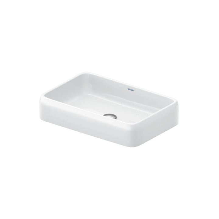Umywalka stawiana, 60x40cm, Duravit Qatego - Biały błyszczący 