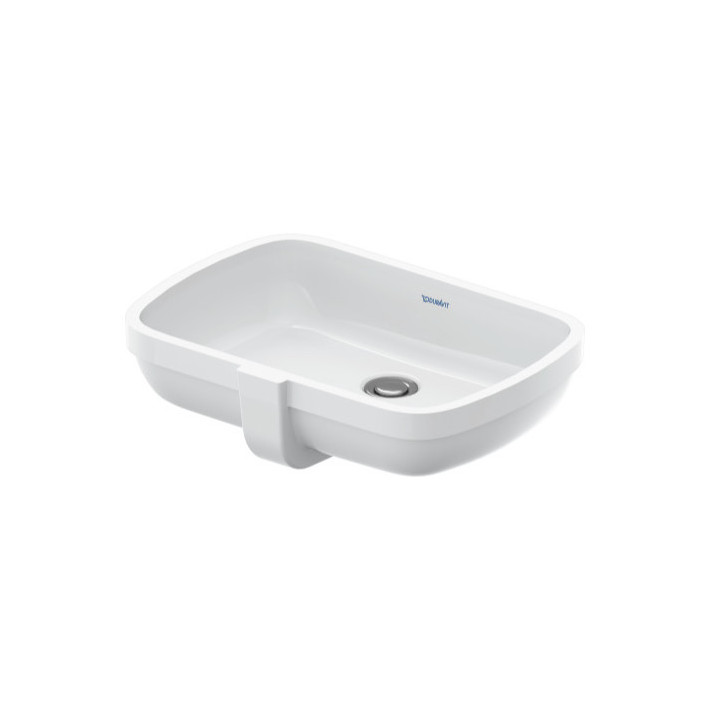 Umywalka blatowa, 48x32cm, Duravit Qatego - Biały błyszczący 