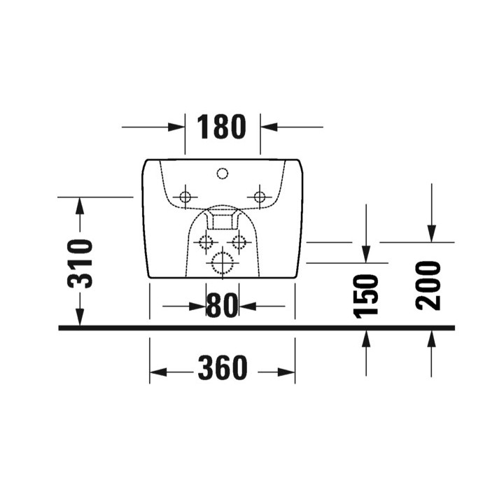 Bidet wiszący, 38,5x57cm, Duravit Qatego - Biały błyszczący (HyG)