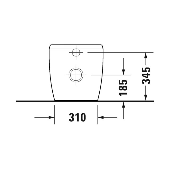 Miska toaletowa stojąca, 39x60cm, Duravit Qatego Rimless®