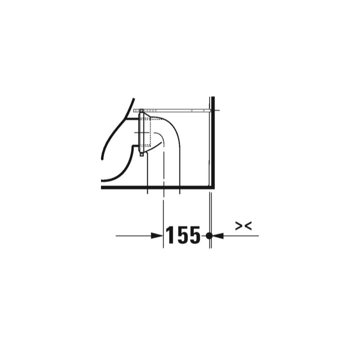 Miska toaletowa stojąca, 39x66cm, Duravit Qatego Rimless® 