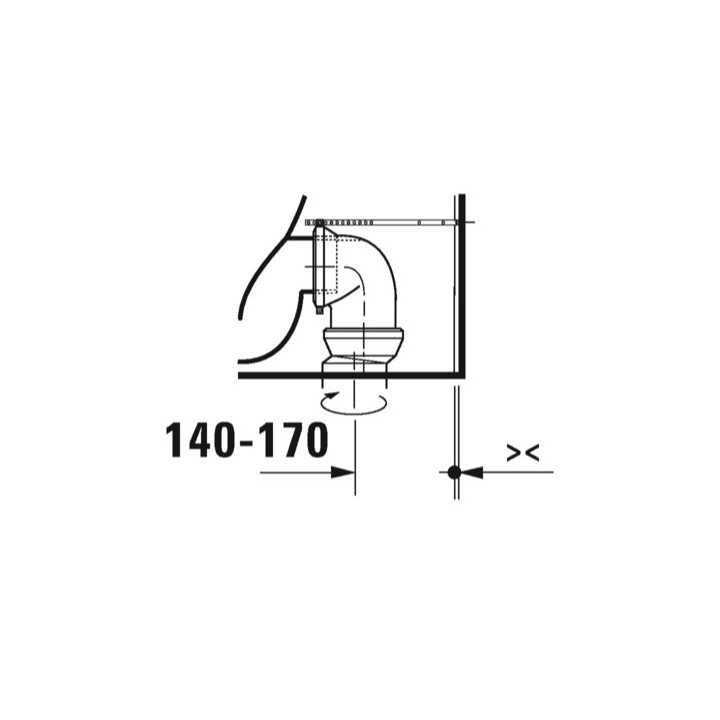 Miska toaletowa stojąca, 39x66cm, Duravit Qatego Rimless® (HyG) 