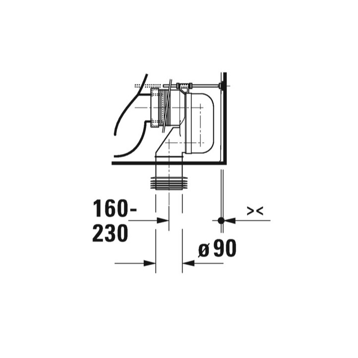 Miska toaletowa stojąca, 39x66cm, Duravit Qatego Rimless® (HyG) 