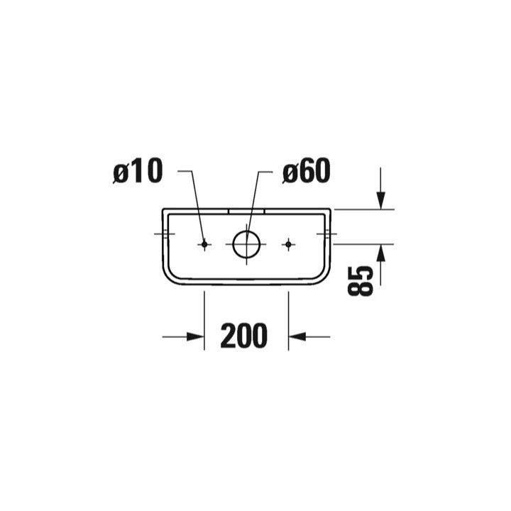 Spłuczka, 40x18cm, Duravit Qatego