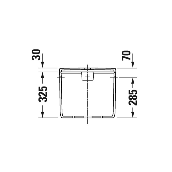 Spłuczka, 40x18cm, Duravit Qatego (HyG)