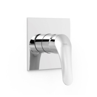 Maskownica do wpuszczanego korpusu 1-drożnego TRES BASE PLUS Rapid-box - Chrom