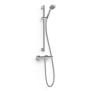 Zestaw baterii termostatycznej naściennej prysznicowej TRES BASE PLUS - Chrom  