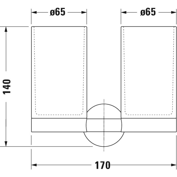 Kubek do mycia zębów Duravit Starck T - Złoto polerowane