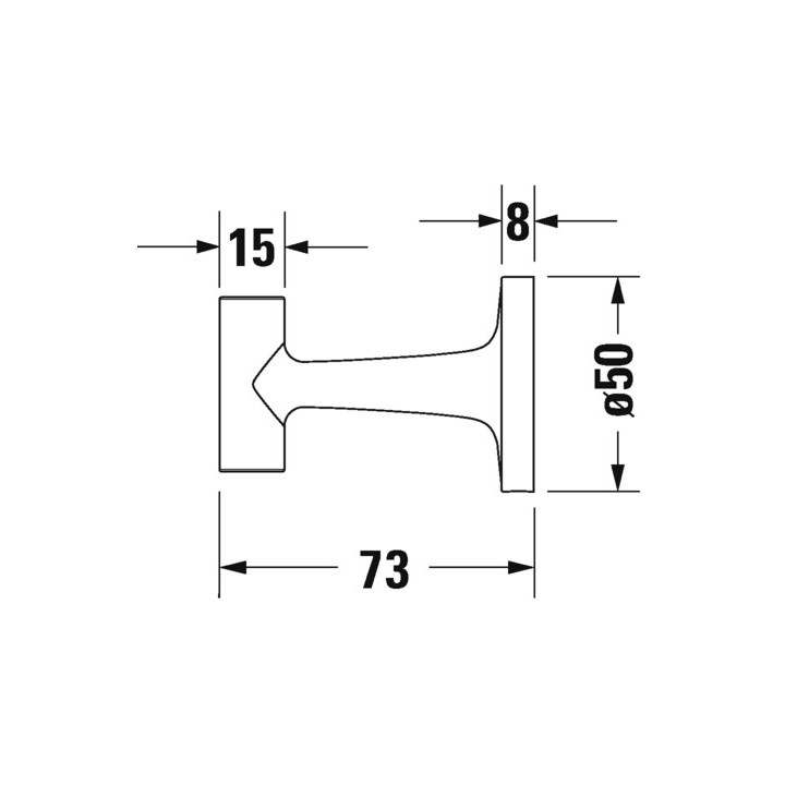 Wieszak na ręczniki Duravit Starck T - Złoto polerowane