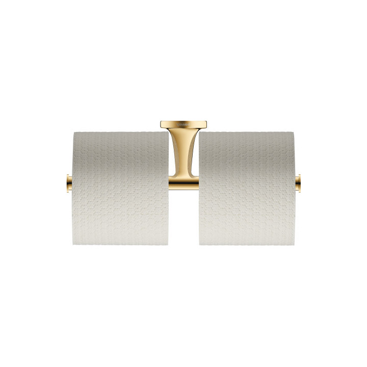 Uchwyt na papier toaletowy podwójny Duravit Starck T - Złoto polerowane 