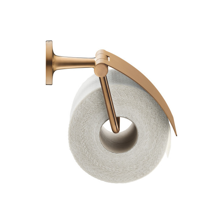 Uchwyt na papier toaletowy z pokrywą Duravit Starck T - Brąz szczotkowany