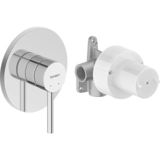 Jednouchwytowa bateria prysznicowa podtynkowa, Duravit Circle - Chrom błyszczący