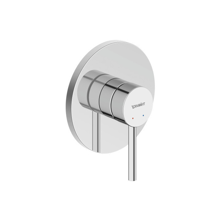 Jednouchwytowa bateria prysznicowa podtynkowa, Duravit Circle - Chrom błyszczący