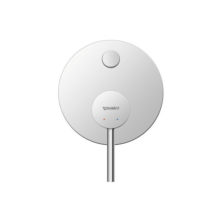 Jednouchwytowa bateria wannowa podtynkowa, Duravit Circle - Chrom błyszczący