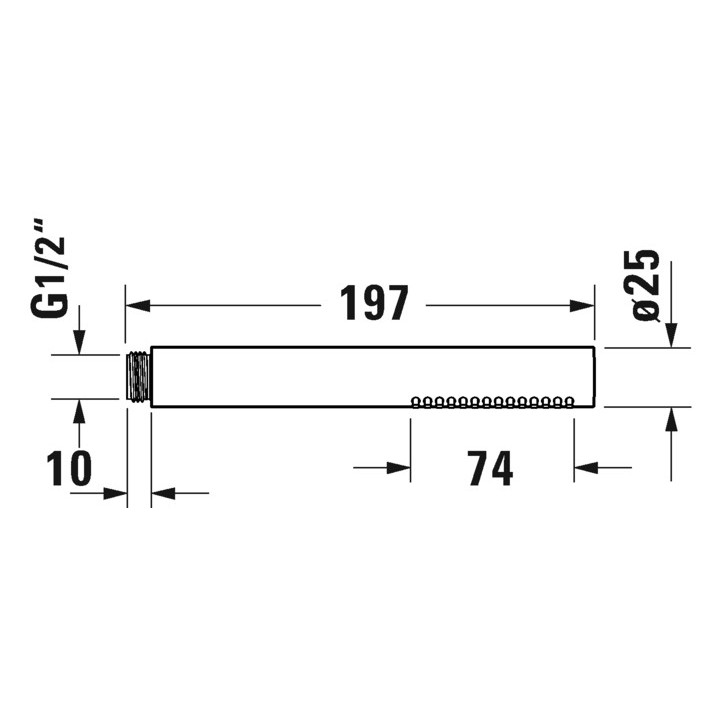 Słuchawka prysznicowa MinusFlow Duravit - Stal nierdzewna szczotkowana