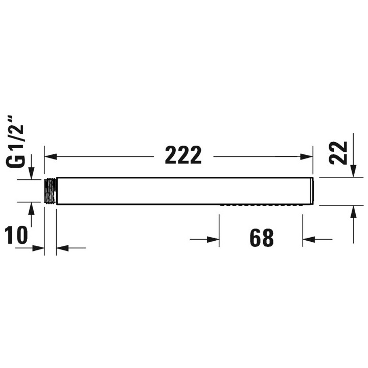 Słuchawka prysznicowa MinusFlow Duravit - Czarny Mat