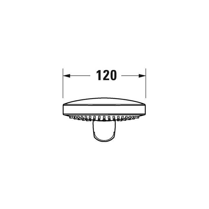 Słuchawka prysznicowa 3jet Click 120 MinusFlow Duravit - Złoto polerowane