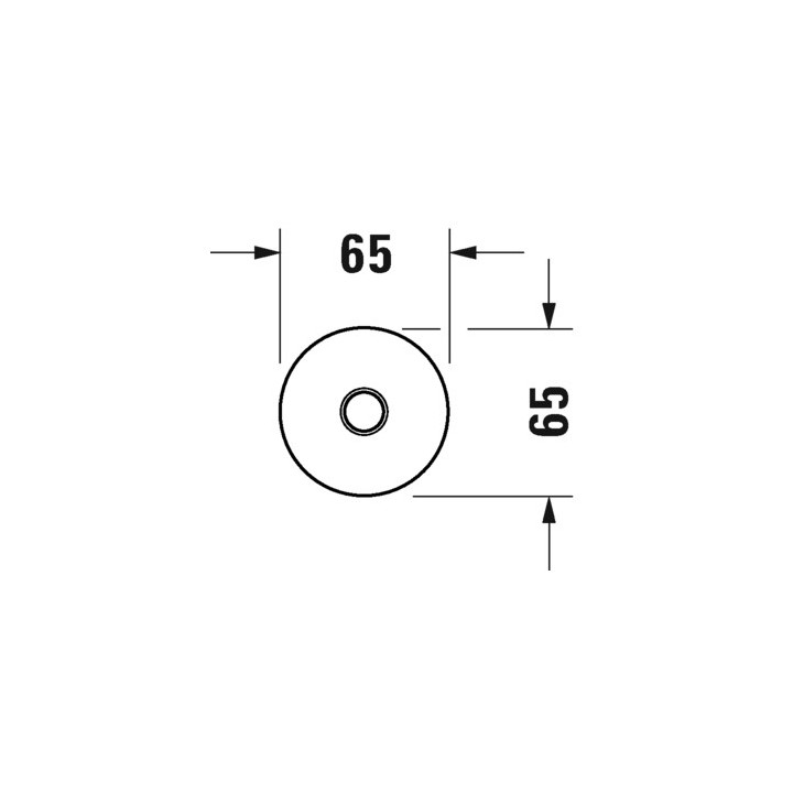 Ramię prysznicowe, sufitowe Duravit - Brązowy szczotkowany