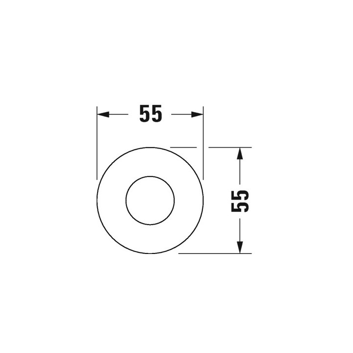 Uchwyt prysznicowy Duravit - Czarny Mat