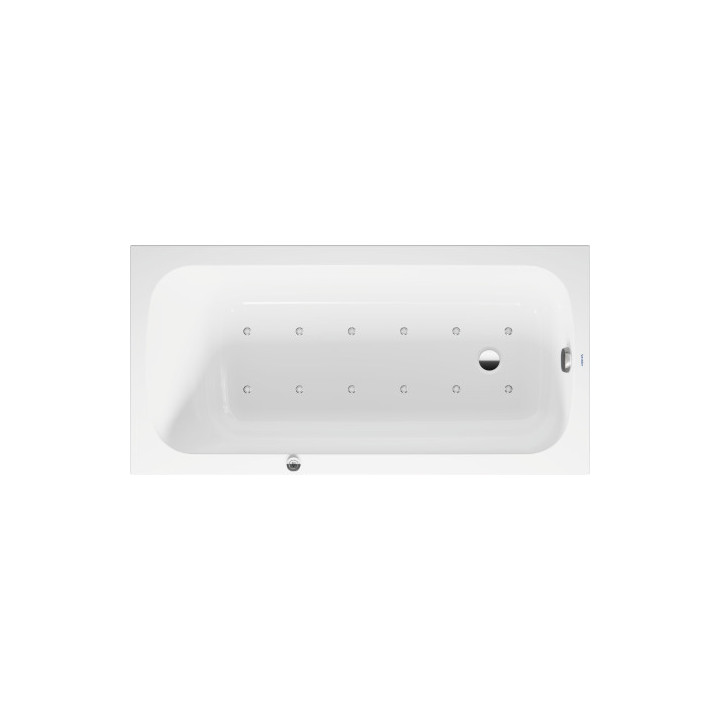 Wanna z hydromasażem 150x75cm, Qatego Air-System -  Biały