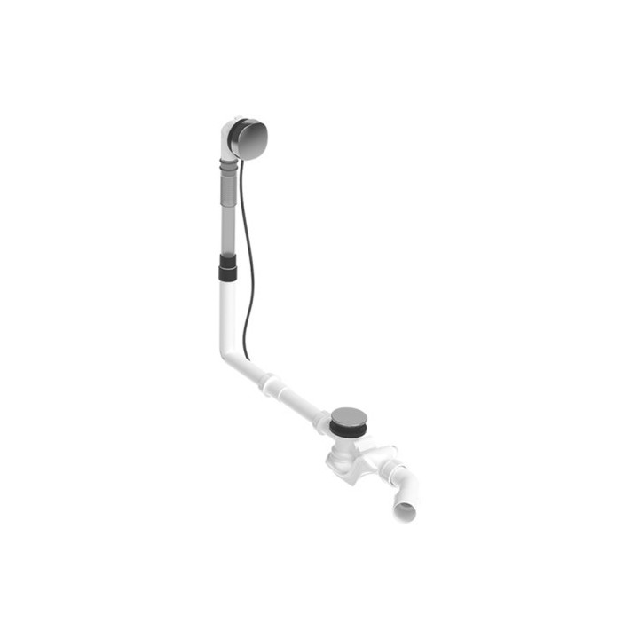 Zestaw przelewowo-odpływowy Duravit Quadroval - Chrom