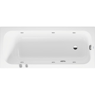 Wanna z hydromasażem 160x70cm, Duravit Qatego Jet-System - Biała