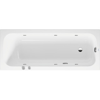 Wanna z hydromasażem 170x70cm, Duravit Qatego, Jet-System - Biała