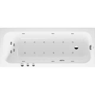 Wanna z hydromasażem 170x70cm, Duravit Qatego, Combi-System P - Biała