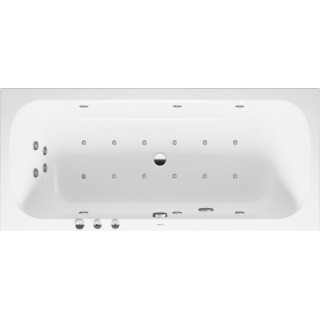 Wanna z hydromasażem 180x80cm, Duravit Qatego, Combi-System P - Biała