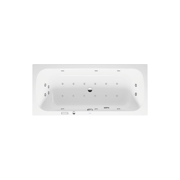Wanna z hydromasażem 180x80cm, Duravit Qatego, Combi-System E - Biała