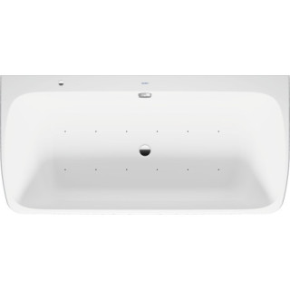 Wanna z hydromasażem 180x80cm, Duravit Qatego, Air-System - Biały Mat