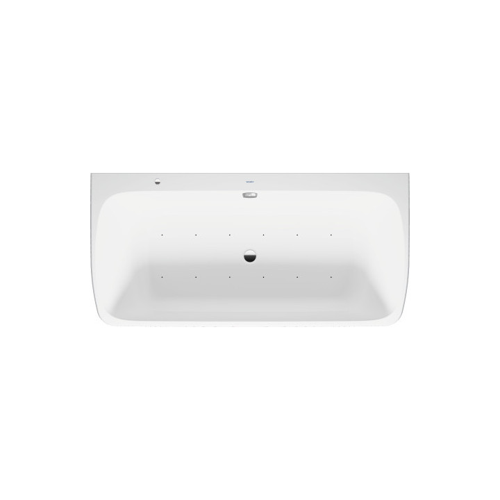 Wanna z hydromasażem 180x80cm, Duravit Qatego, Air-System - Biały Mat