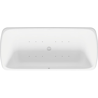 Wanna z hydromasażem 180x80cm, Duravit Qatego, Air-System - Biały Mat