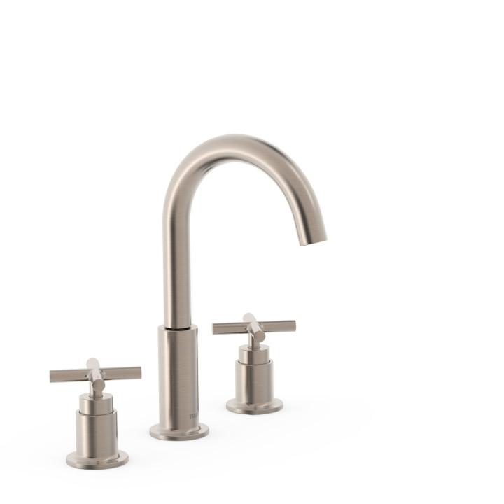 Bateria dwuuchwytowa stojąca umywalkowa, TRES MONTBLANC - Stal 