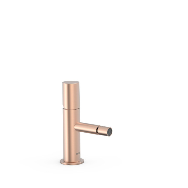 Bateria jednouchwytowa do bidetu, TRES STUDY - 24-K Matowe różowe złoto