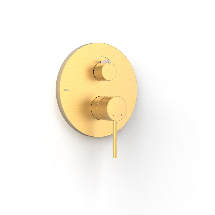 Maskownica do wpuszczanego korpusu 2-drożnego Rapid-box - 24-K Złoto Matowe