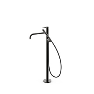 Bateria jednouchwytowa podłogowa wannowa i prysznicowa, TRES STUDY - Czerń Metalizowana