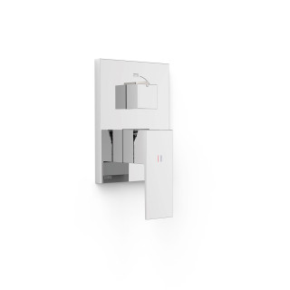 Maskownica do wpuszczanego korpusu 2-drożnego Rapid-box, TRES CUADRO - Chrom